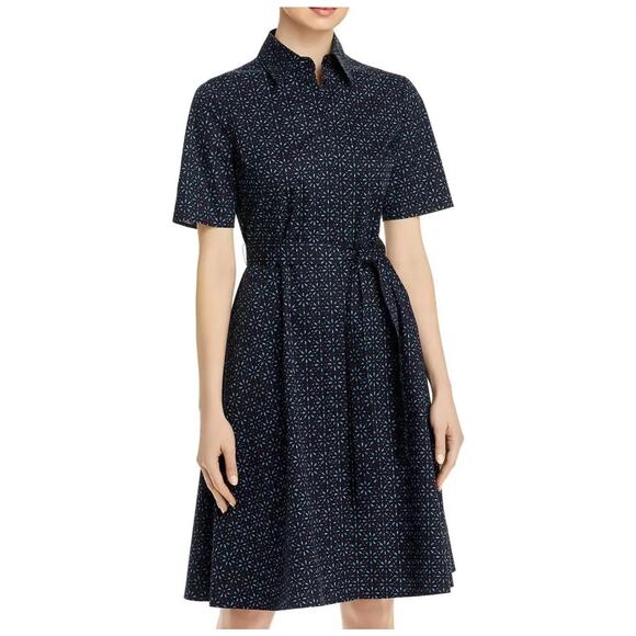 BOSS Hugo Boss Dresses & Skirts - NWT BOSS Hugo Boss Daranda Cotton Short Sleeve Shirtdress Midnight Womens Size 0